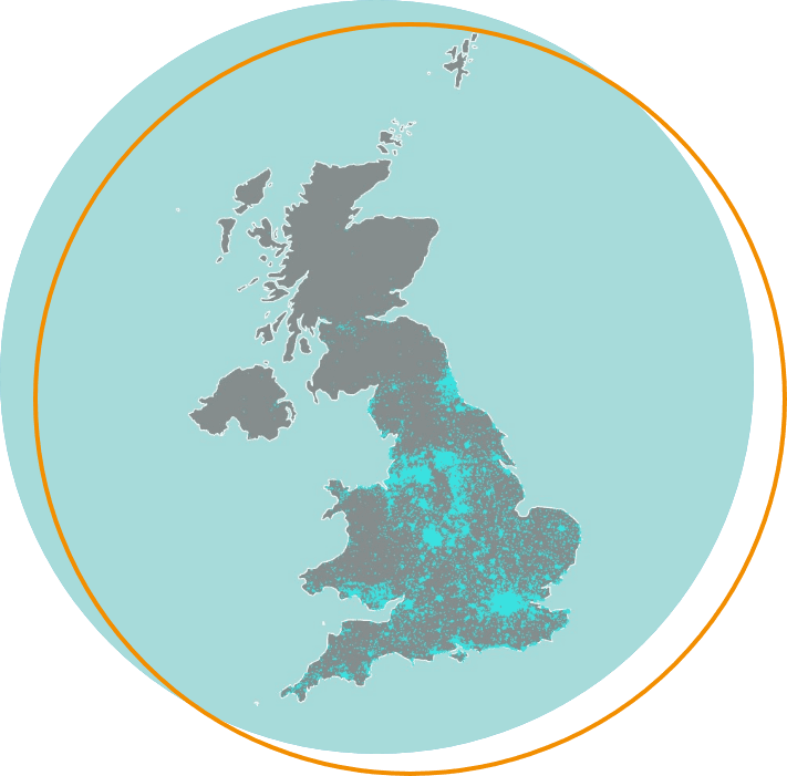 A map of the UK showing where our medical experts are based